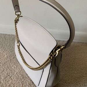 Coach Leather Signature Chain Hobo Bag